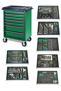 Wózek C-7DW5 z zestawem 266szt. narzędzi JONNESWAY