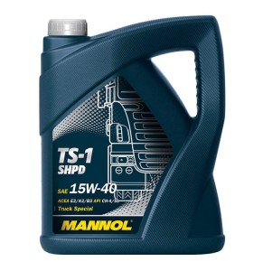 Olej do ciężarówek MANNOL TS-1 SHPD 15W-40 API CH-4/CG-4/CF-4/SL 5 l