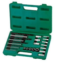 Komplet do wykręcania urwanych śrub JONNESWAY