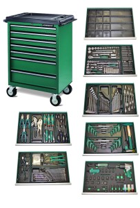 Wózek C-7DW1 z zestawem 323szt. narzędzi JONNESWAY