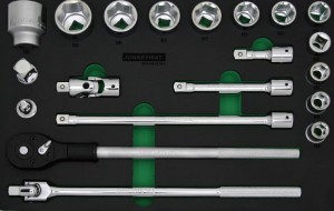 Kpl. kluczy nasadowych 3/4" 20szt. we wkładce EVA JONNESWAY