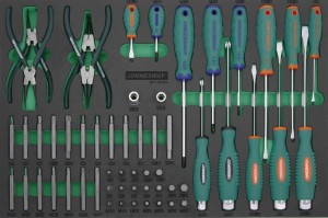 Kpl. narzędzi 57szt. we wkładce EVA JONNESWAY