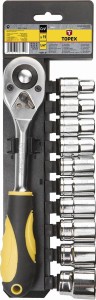 Zestaw kluczy nasadowych 1/2” TOPEX 38D652 