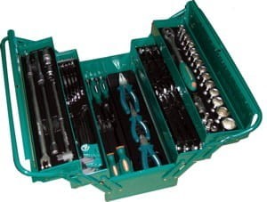 Skrzynka rozsuwa.z 62szt.narzędziami zestaw JONNESWAY