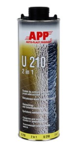 APP U210 Środek do ochrony karoserii + masa natryskowa czarny 1l