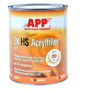 Podkład akrylowy APP 2K-HS-Acrylfiller 4:1 szary 4l