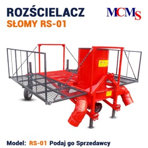 MCMS WARKA ROZŚCIELACZ SŁOMY RS-01 ŚCIELARKA DO TRUSKAWEK, ścielarka do słomy