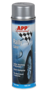 APP Rally Lakier akrylowy szybkoschnący srebrny  600 ml