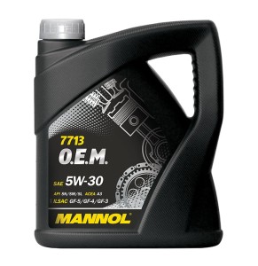 Olej MANNOL 7713 O.E.M. 5W-30 API SN/SM/SL 4 l