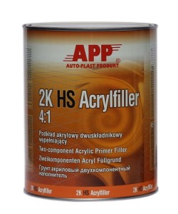 Podkład akrylowy APP 2K-HS-Acrylfiller 4:1 szary 1l