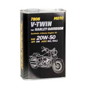 Olej 4 T do motocykli MANNOL 7808 V-Twin for Harley-Davidson API SM
