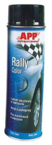APP Rally lakier akrylowy czarny połysk 500ml 