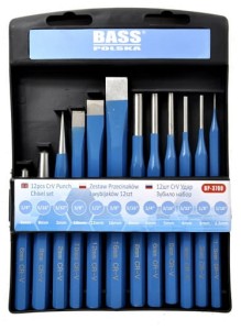 Zestaw przecinaków i wybijaków 12 szt BASS