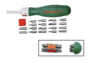 Wkrętak grzechotk.z końc.19szt JONNESWAY