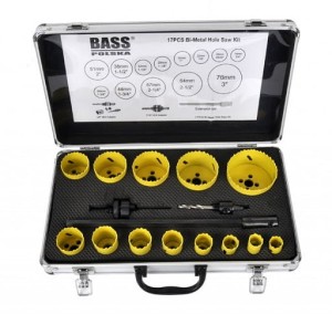 Otwornice do metalu 19-76mm z bimetalu 17 szt