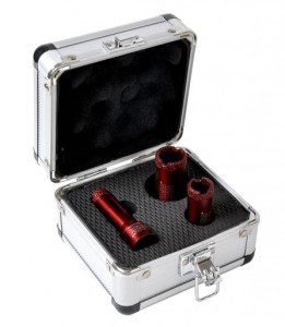 Otwornice diamentowe 16mm, 20mm, 25mm M14 zestaw