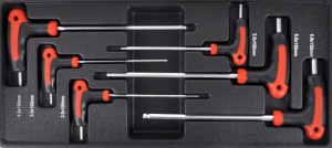 Wkład do szafki narzędziowej klucze imbusowe typu T BASS