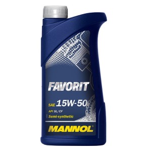 Olej MANNOL Favorit 15W-50 API SL/CF/CF-4 1 l