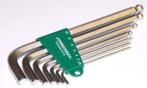 Kpl. kluczy ampulowych z kulką długich 7szt. JONNESWAY