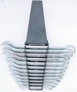 Zestaw kluczy płasko oczkowych 12szt. 10-32mm BASS