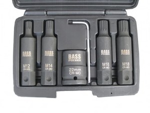 Zestaw bitów udarowych SPLINE 3/4' 6 szt BASS