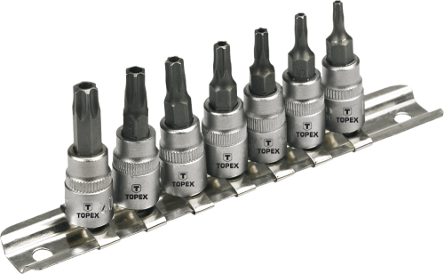 Końcówki Torx na nasadce TOPEX 39D378