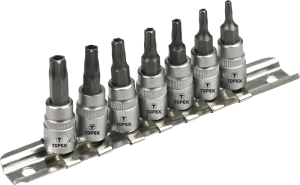 Końcówki Torx na nasadce TOPEX 39D378