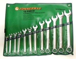 Jonnesway Klucze płasko oczkowe 10-32mm 12szt. JONNESWAY