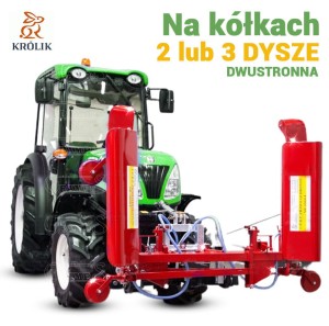 Belka herbicydowa na kółkach dwustronna malowana 0,8m BHc