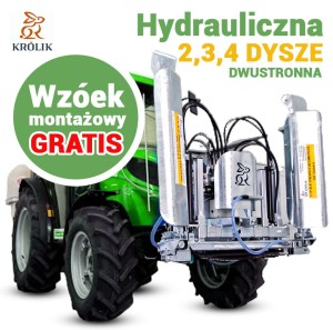 Belka herbicydowa hydrauliczna dwustronna ocynk na zderzak lub TUZ, BHh