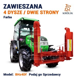Belka herbicydowa 4 Dysze 1,4m Farba, Zawieszana, Dwustronna, BHz