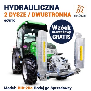 Belka herbicydowa hydrauliczna na TUZ lub Maszt,  2 Dysze, Dwustronna, ocynk, BHt