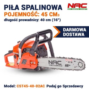 Piła spalinowa, NAC CST45-40-02AC 45cc