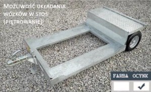 WÓZEK SADOWNICZY JEDNOPALETOWY WPS-1M OCYNK