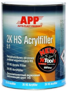 APP 2K HS Acrylfiller 5:1 Podkład akrylowy wypełniający szary 1l 