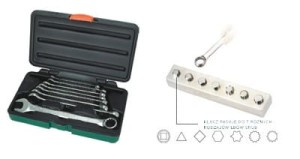 Jonnesway Zestaw 8szt. kluczy SUPER TECH 7w1