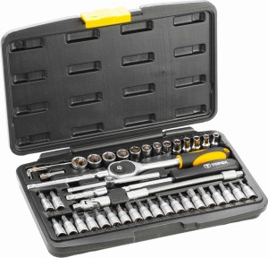 Zestaw kluczy nasadowych 1/4” TOPEX 38D640
